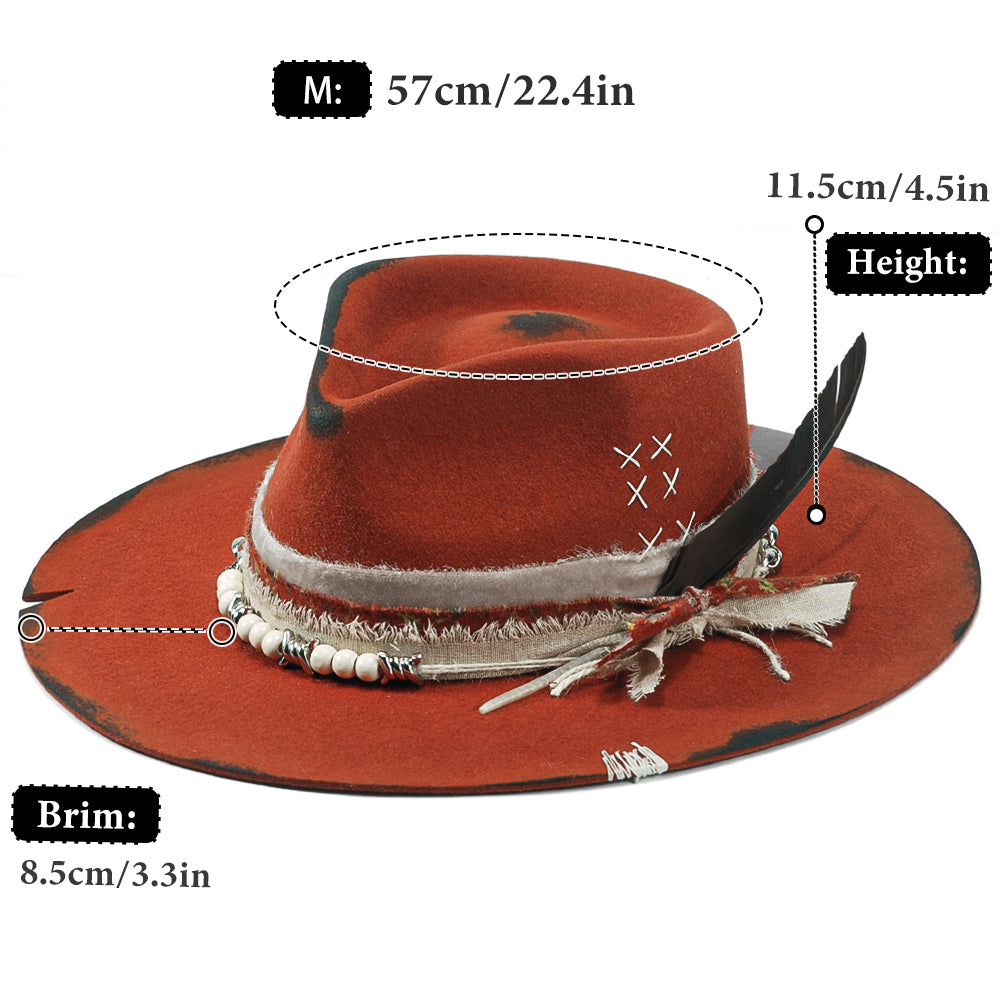 OTRHATS-Fedora-Felt-Western Ballad-datas