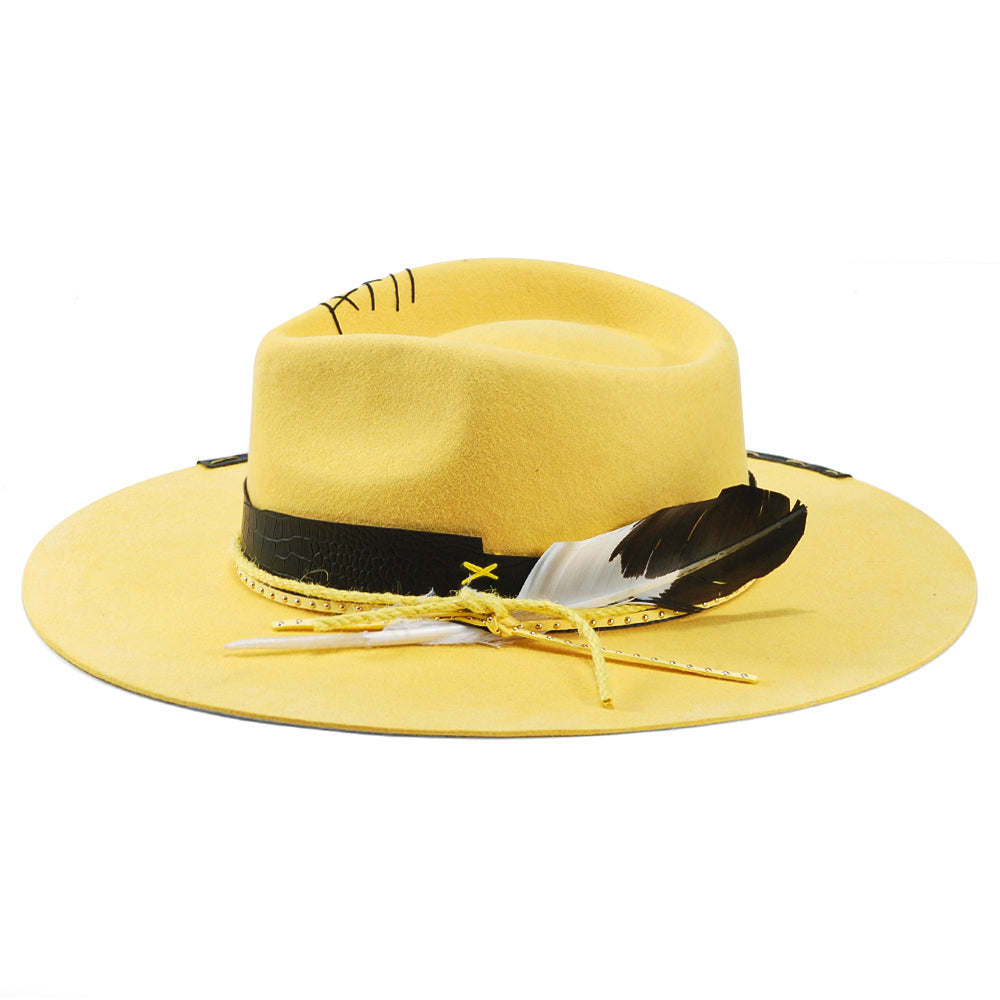OTRHATS-Fedora-Felt-Yellow-Sunbeam-side