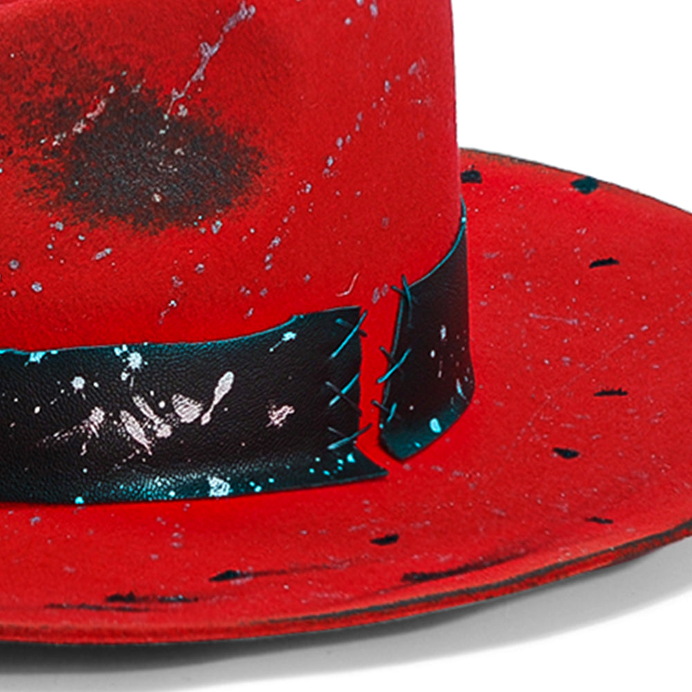 OTRHATS-Fedora-Wool-Red-Ruby-Hat-detail