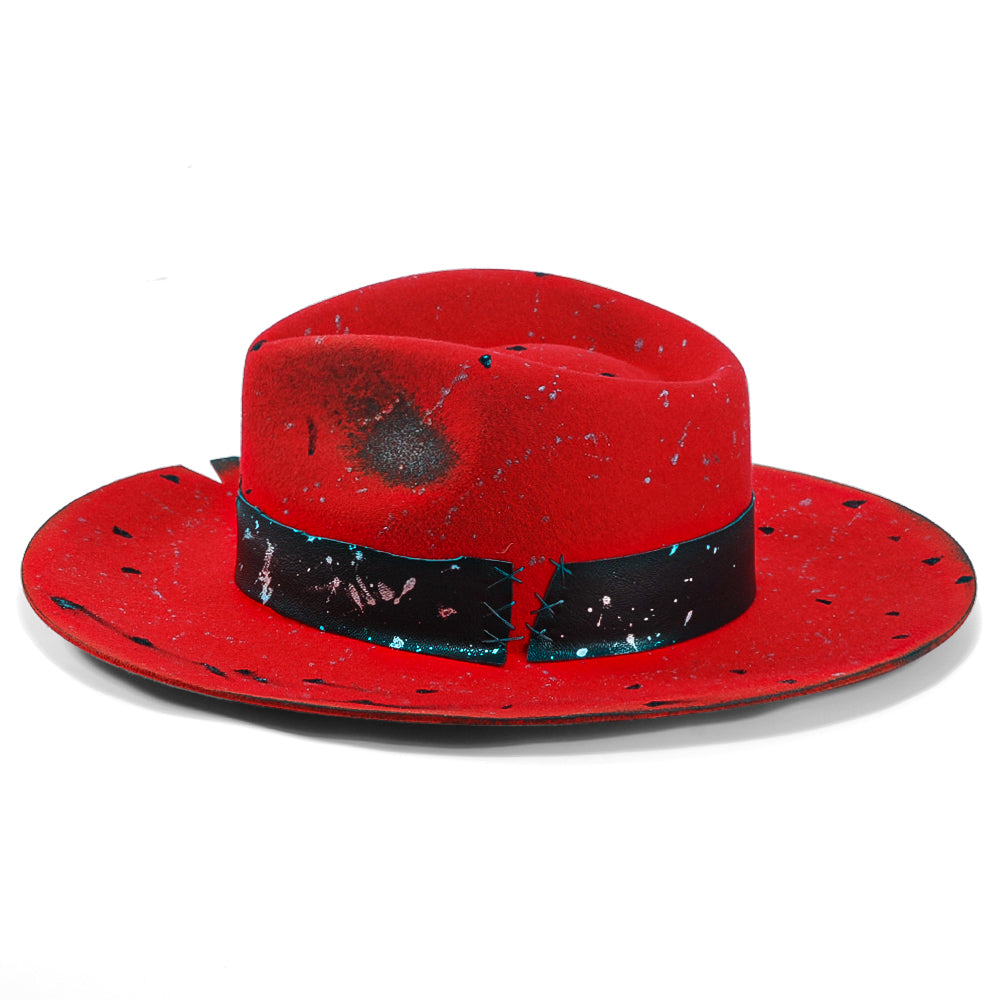 OTRHATS-Fedora-Wool-Red-Ruby-Hat-side